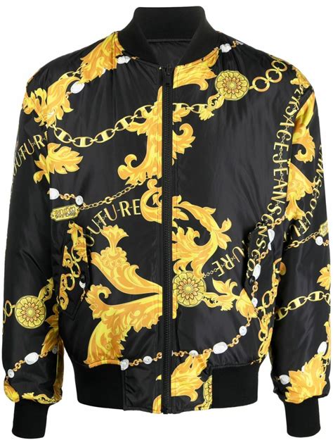 versace jeans couture winterjacke nero|versace jeans coats.